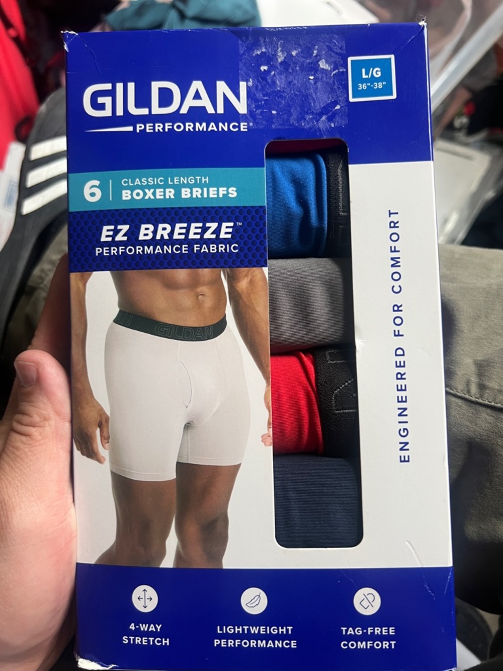 Gildan boxerbriefs size large